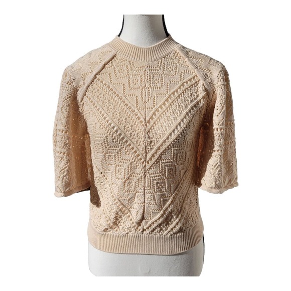 ba&sh Textured Cream Sweater - Picture 1 of 11